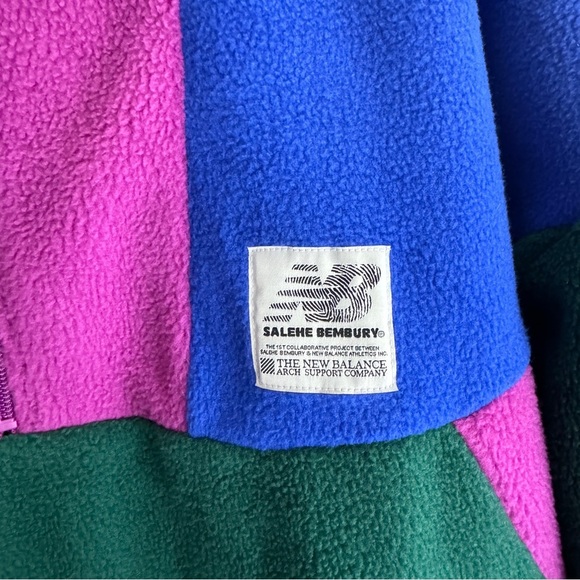 New Balance Salehe Bembury Yurt Fleece Pullover Jacket Nightwatch Green Size XL - Picture 3 of 10